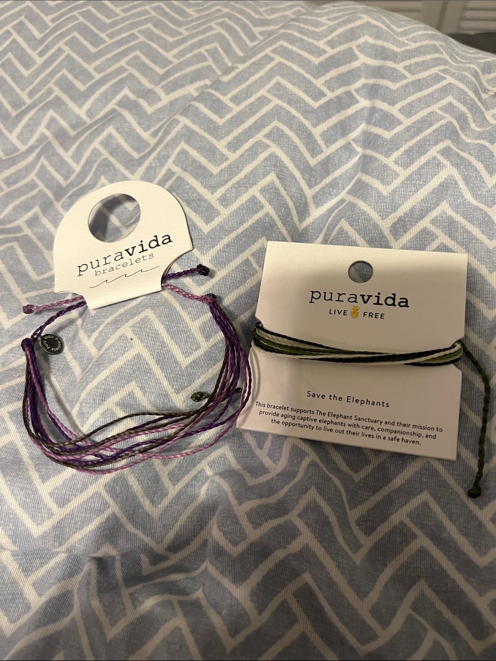 Pura Vida Purple Multi-Strand & Olive Green Wrap Bracelets